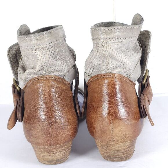 Miz Mooz Women's Cali US8-8,5 EU39 Brown Gray Ankle Wrap Gladiator Sandals Shoes - Picture 11 of 16